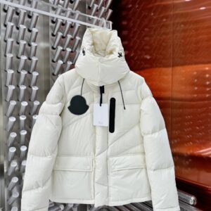 Moncler puffer jacket white