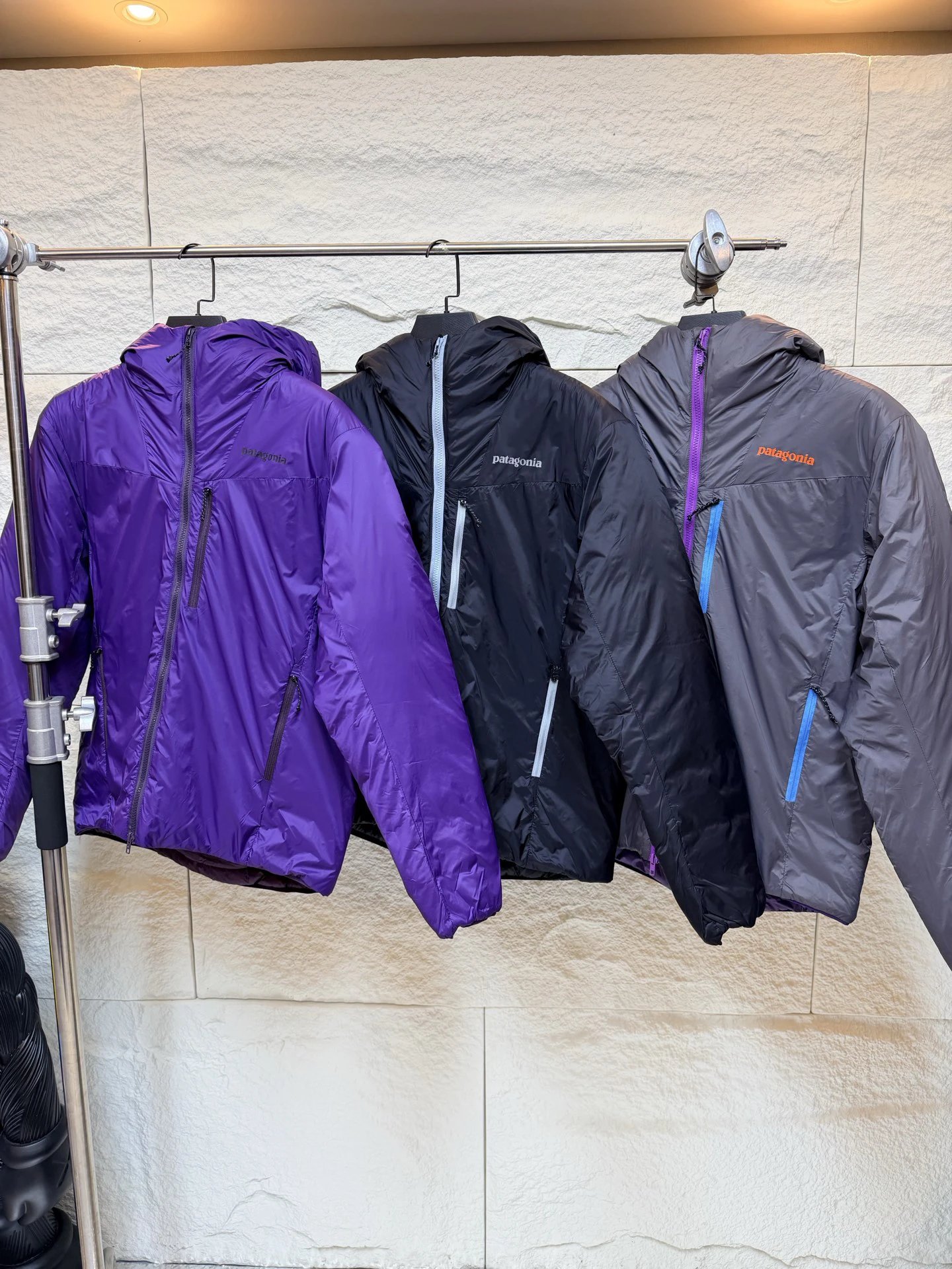 Patagonia shell jacket blue