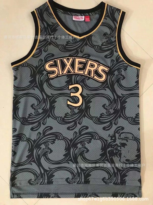 Philadelphia 76ers graffiti multicolor basketball jersey collection - Image 4