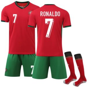Portugal football jersey red