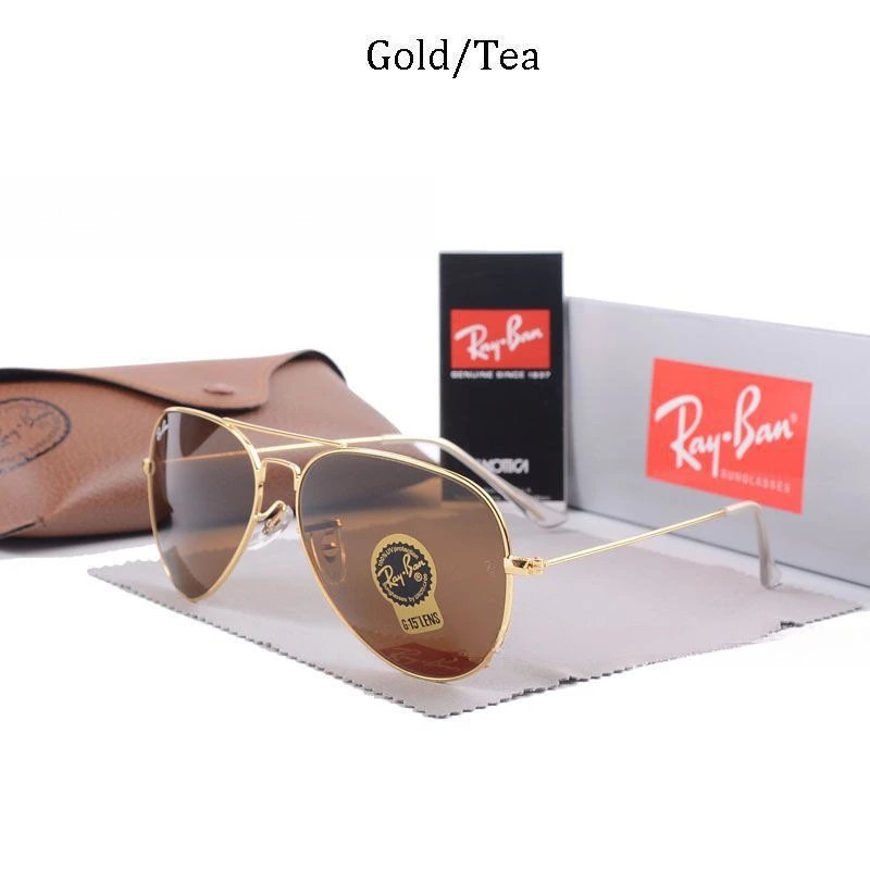 Ray-Ban green sunglasses in modern everyday style - Image 21
