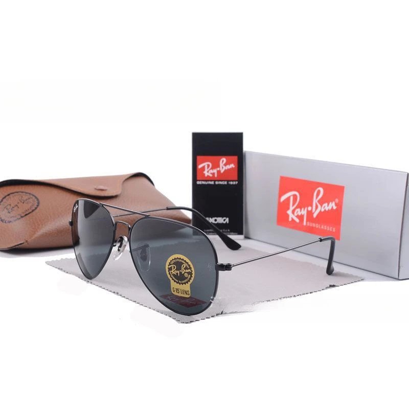 Ray-Ban green sunglasses in modern everyday style - Image 31