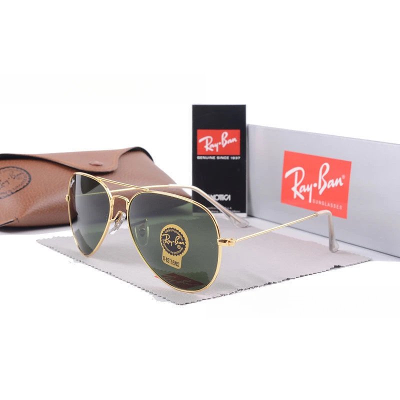 Ray-Ban green sunglasses in modern everyday style - Image 35