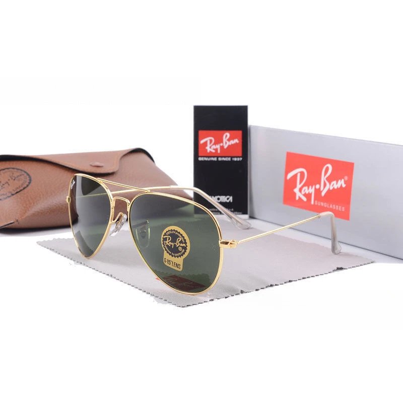 Ray-Ban green sunglasses in modern everyday style - Image 37