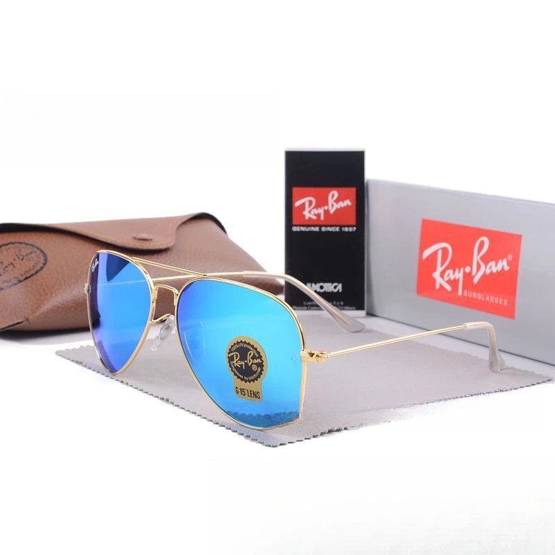 Ray-Ban green sunglasses in modern everyday style - Image 9