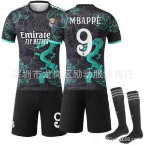 Real Madrid football jersey black