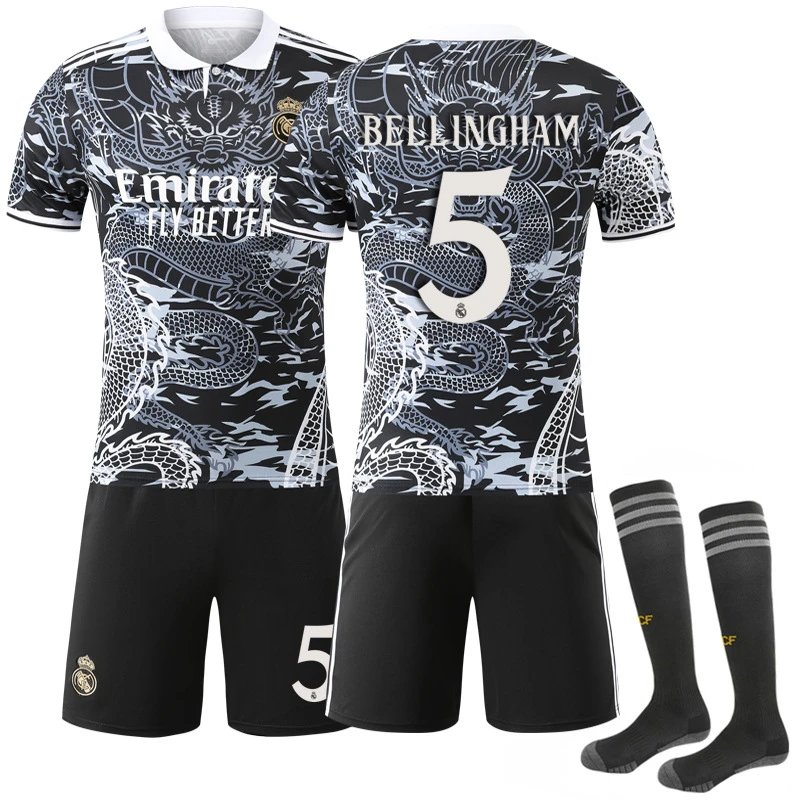 Real Madrid football jersey black