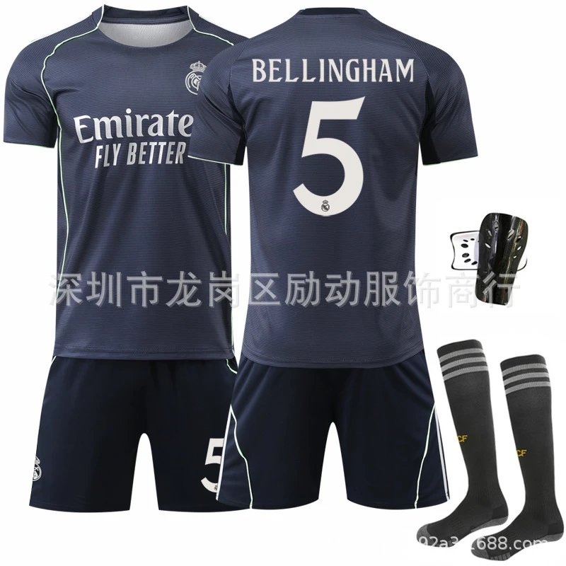 Real Madrid blue football jersey in retro sports style - Image 13