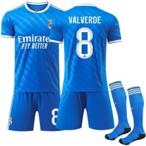 Real Madrid football jersey blue