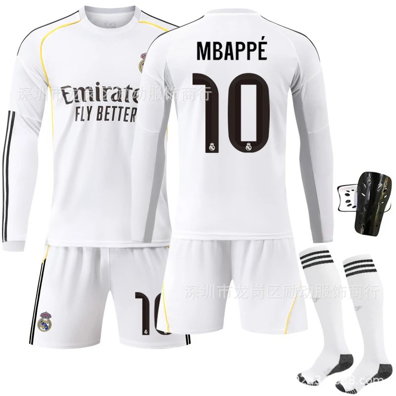 Real Madrid white football jersey in retro sports style - Image 16