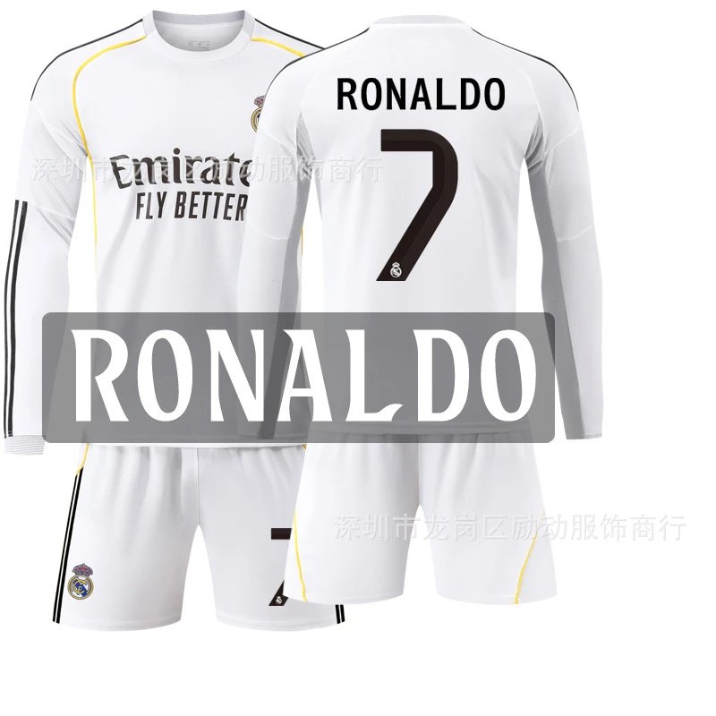 Real Madrid white football jersey in retro sports style - Image 23
