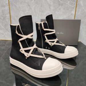 Rick Owens high-top sneakers black