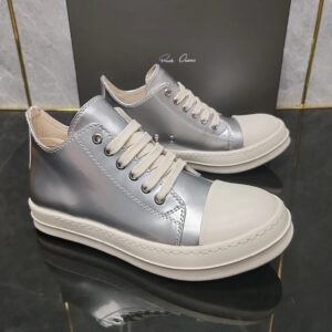 Rick Owens high-top sneakers silver