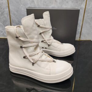 Rick Owens high-top sneakers white