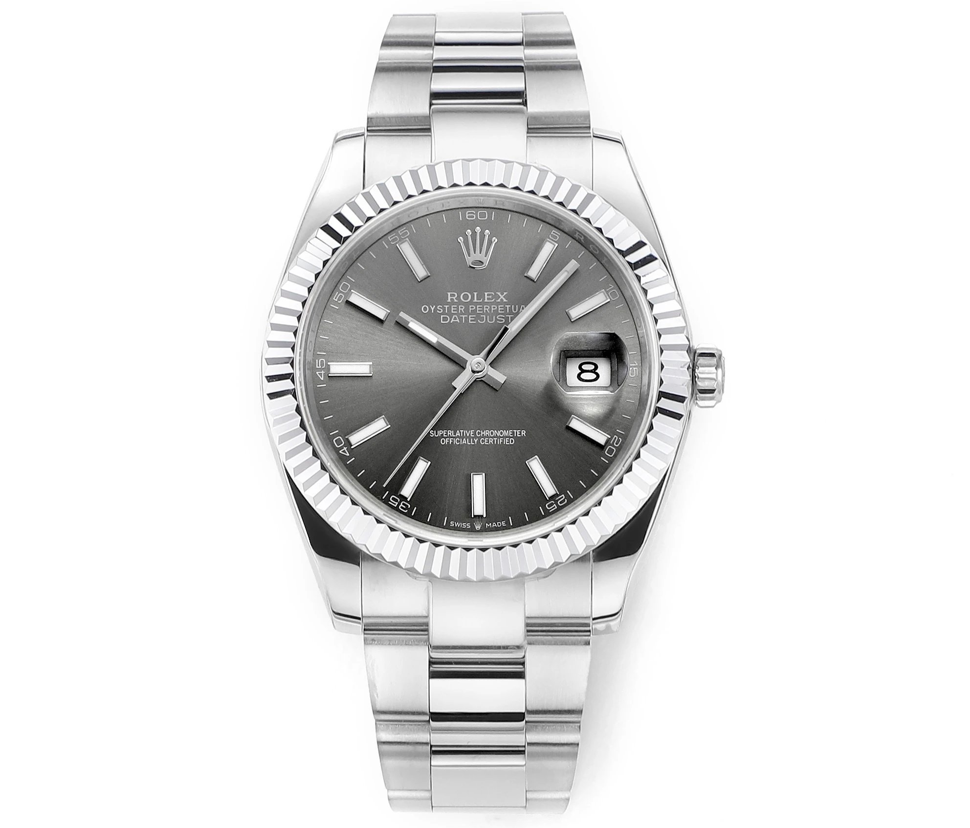 Rolex watch silver