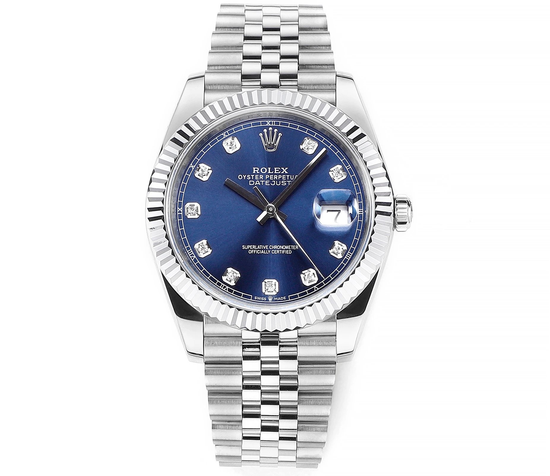 Rolex watch silver