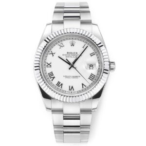 Rolex watch silver