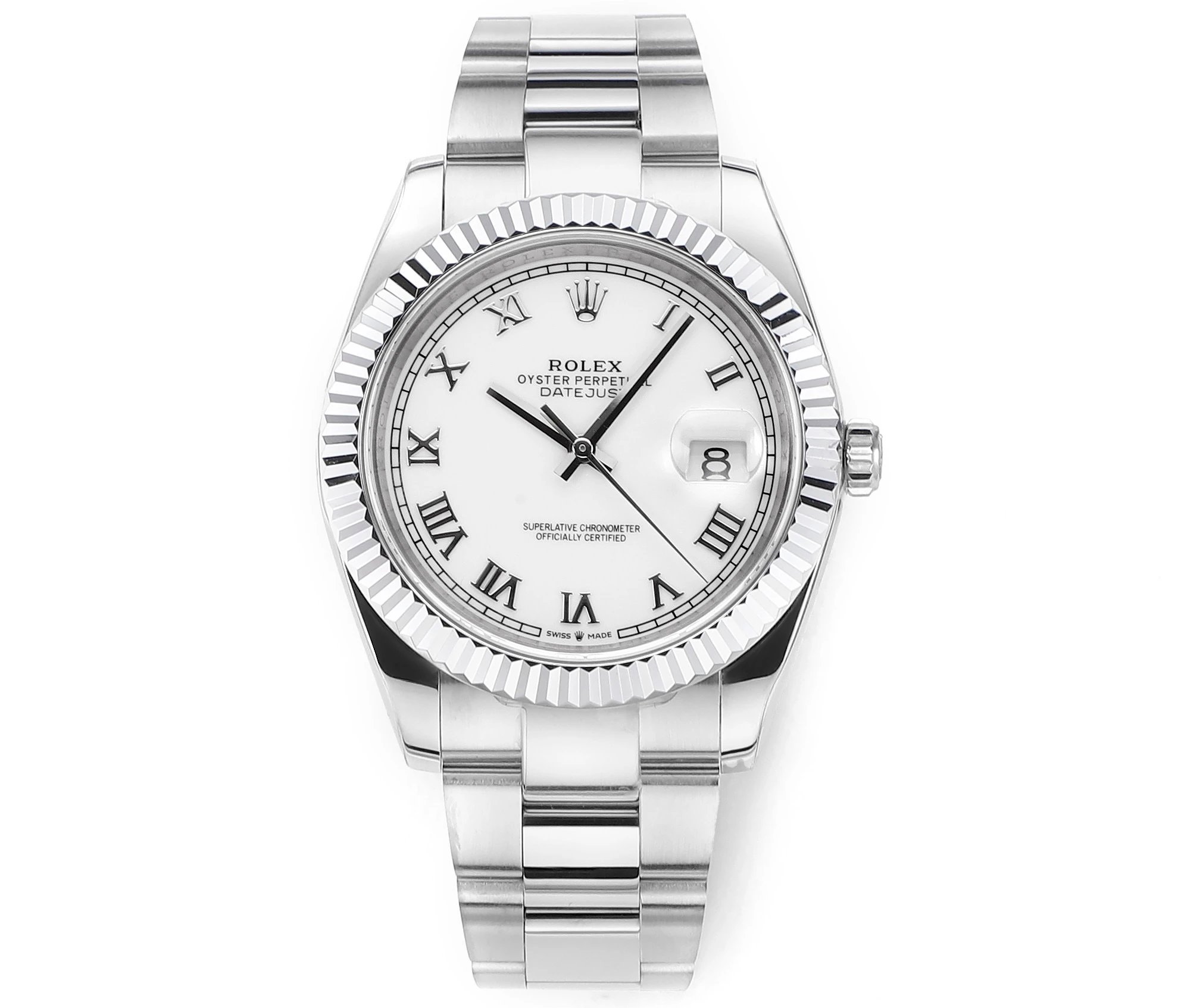 Rolex watch silver