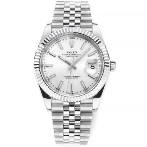 Rolex watch silver