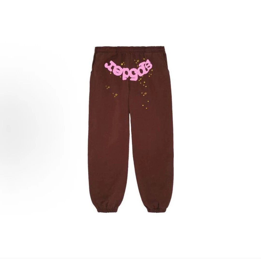 Sp5der sweatpants brown