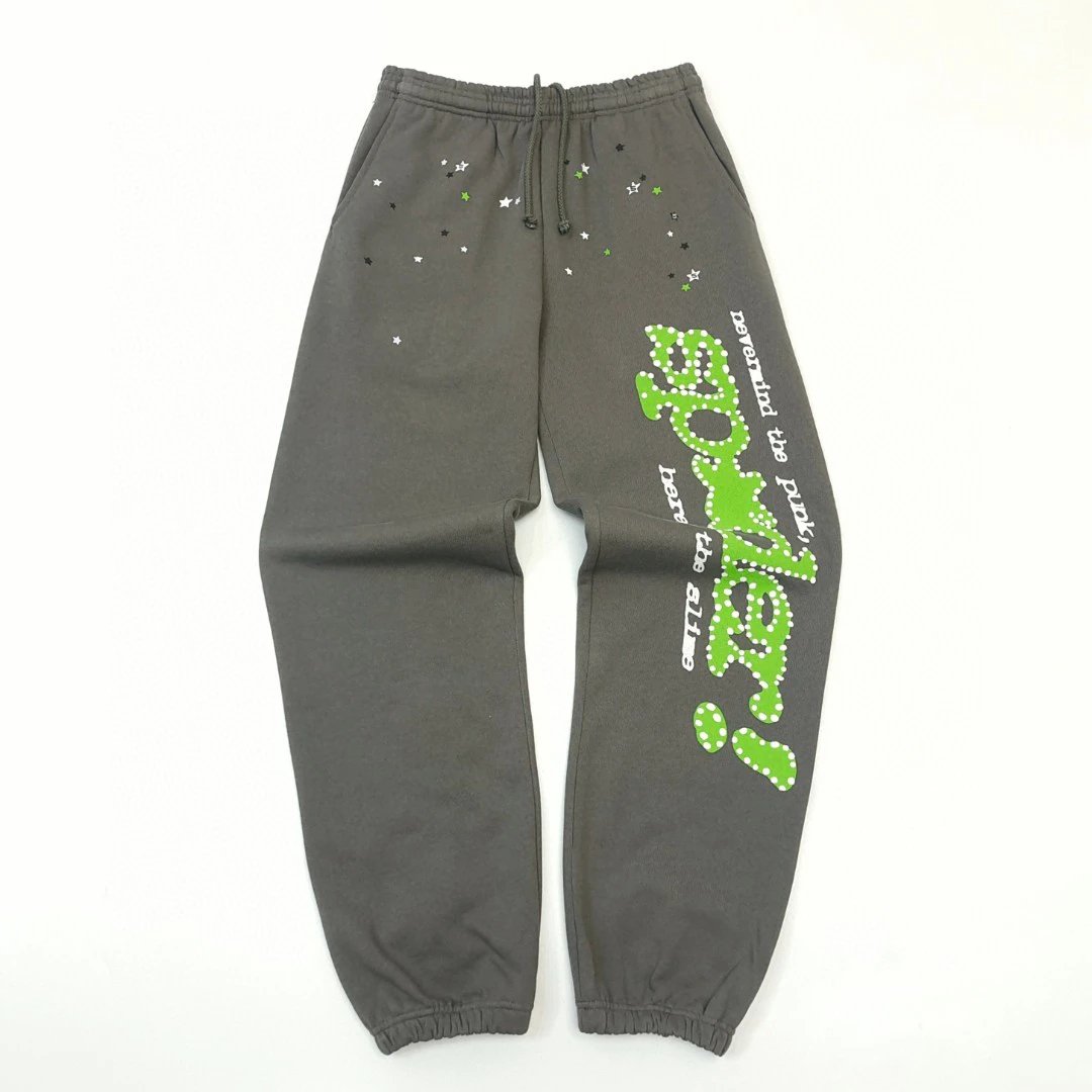 Sp5der sweatpants gray