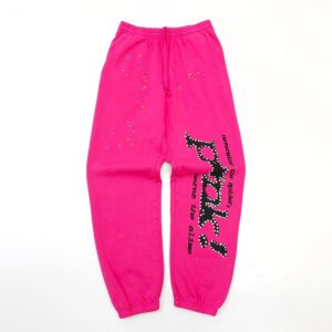 Sp5der sweatpants pink
