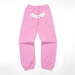 Sp5der sweatpants pink