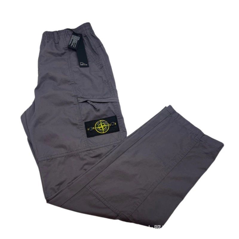 Stone Island black cargo pants in utility-inspired style - Image 2