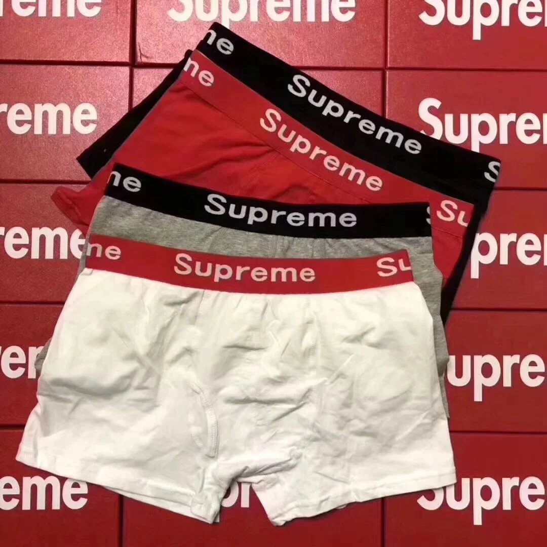 Supreme graphic print underwear red