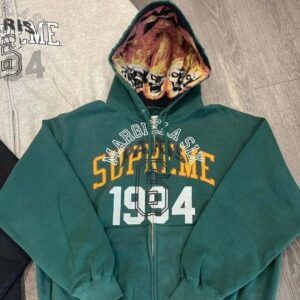 Supreme hoodie green