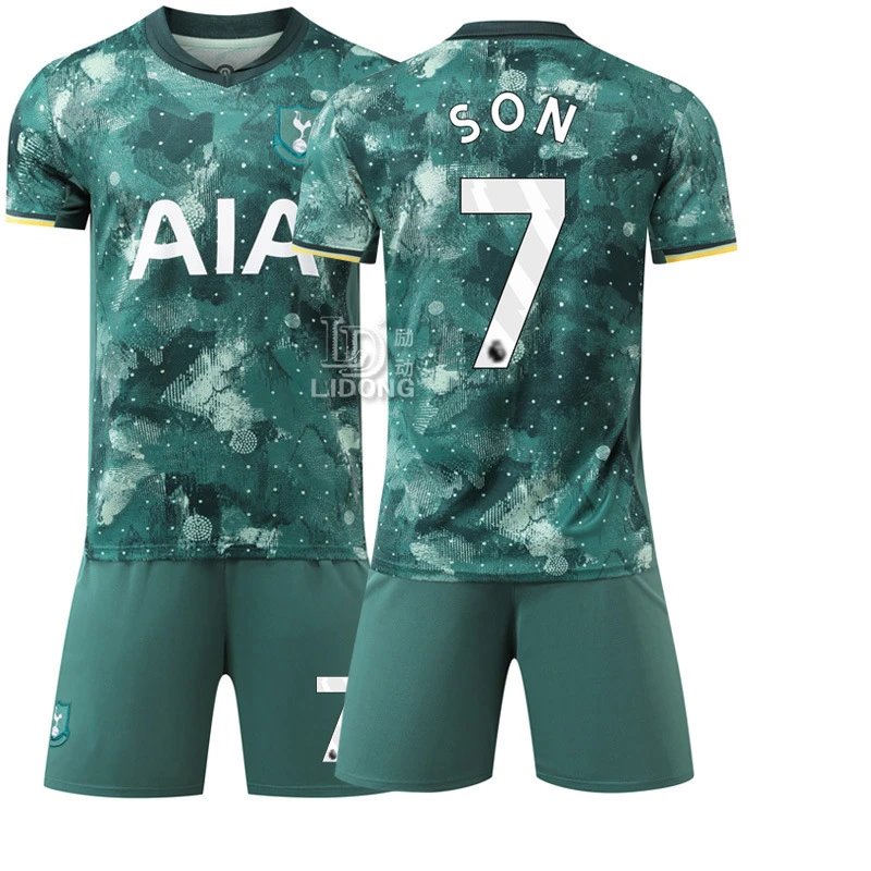 Tottenham Hotspur green football jersey in retro sports style - Image 14