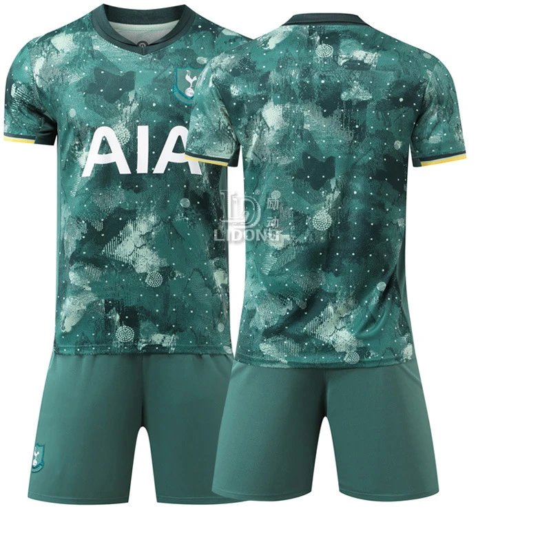 Tottenham Hotspur green football jersey in retro sports style - Image 19