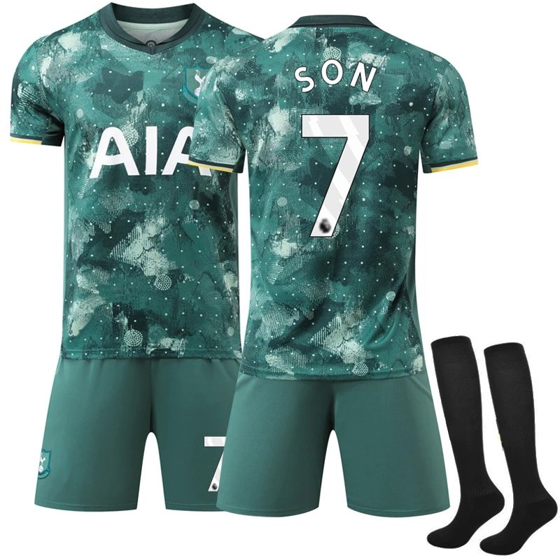 Tottenham Hotspur green football jersey in retro sports style - Image 20