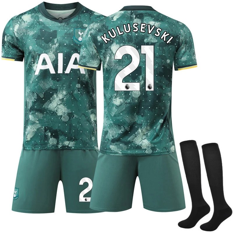 Tottenham Hotspur green football jersey in retro sports style - Image 21