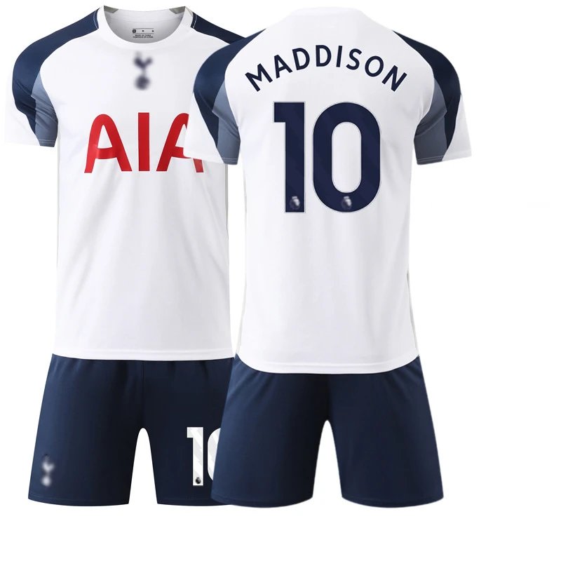 Tottenham Hotspur white football jersey in retro sports style - Image 16