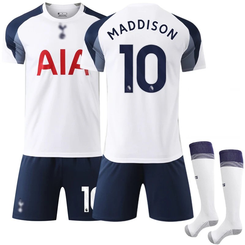 Tottenham Hotspur white football jersey in retro sports style - Image 4