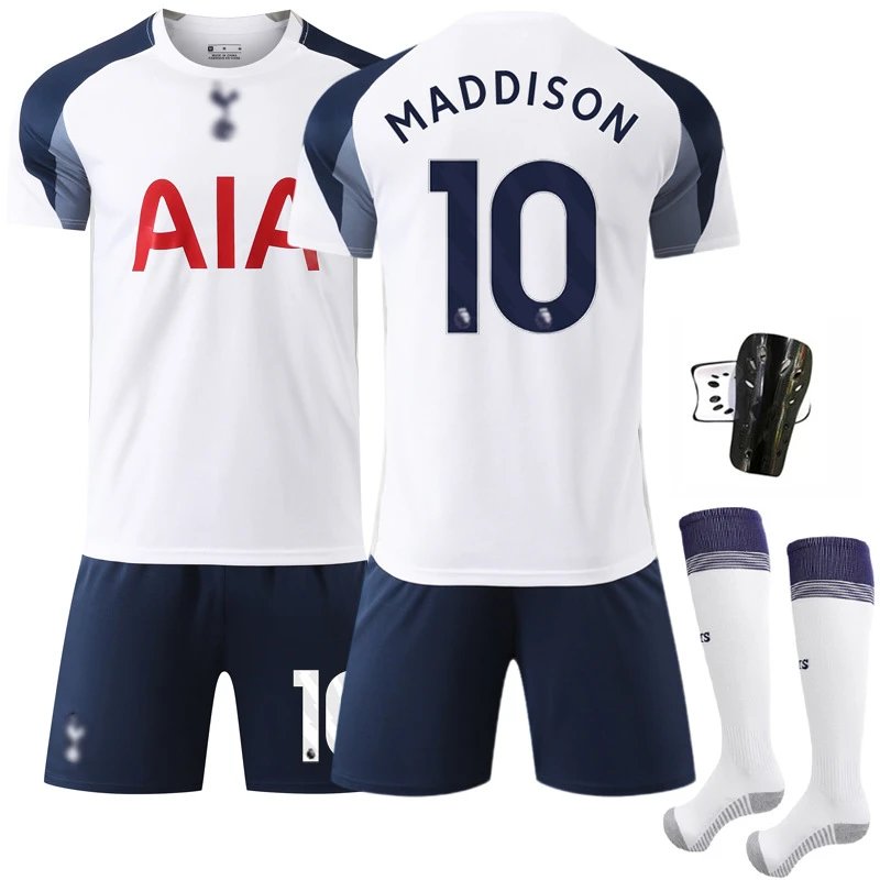 Tottenham Hotspur white football jersey in retro sports style - Image 10
