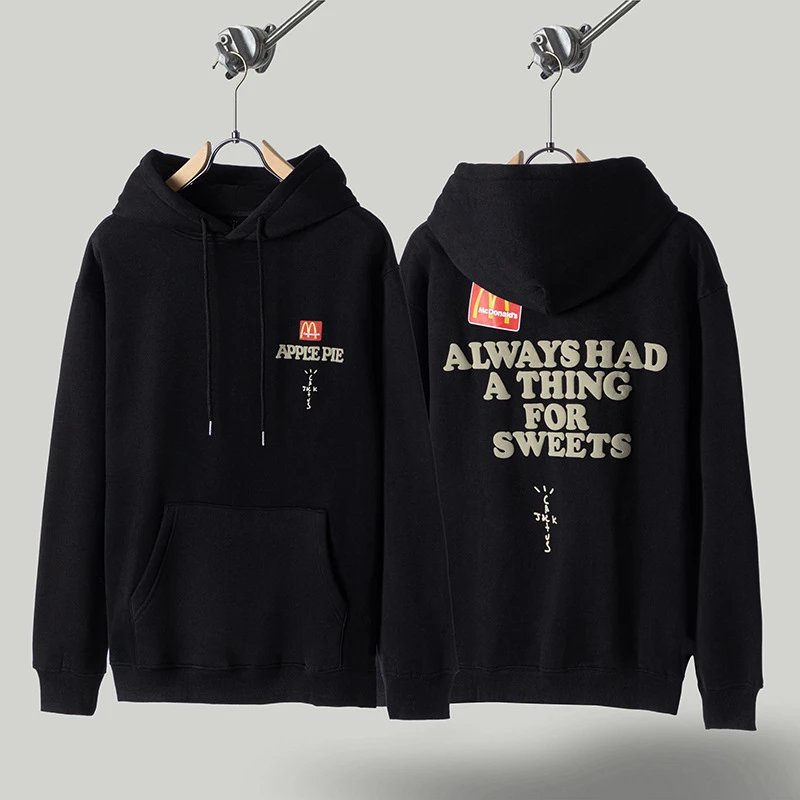 Travis Scott black hoodie in relaxed streetwear style - Image 18