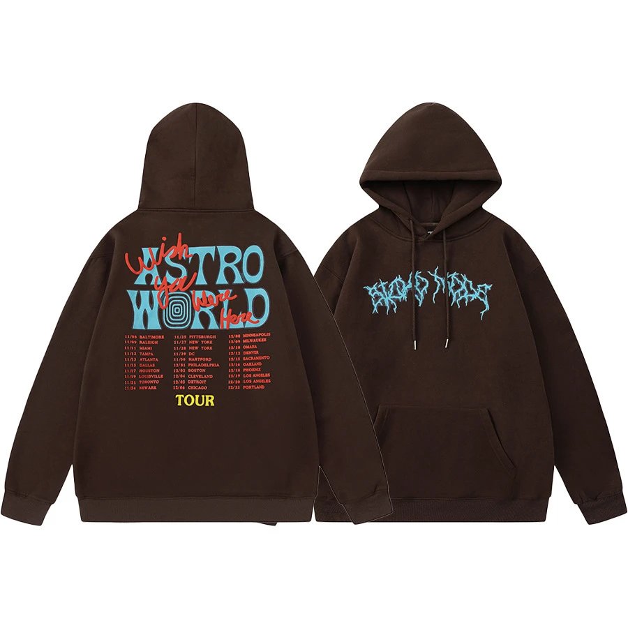 Travis Scott black hoodie in relaxed streetwear style - Image 22