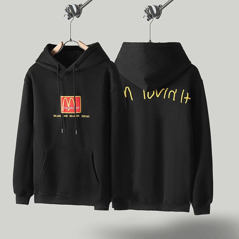 Travis Scott black hoodie in relaxed streetwear style - Image 26