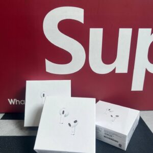 Apple wireless earbuds red