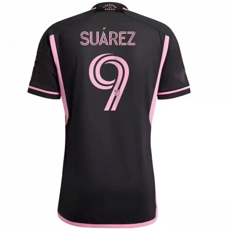 Inter Miami pink football jersey in retro sports style - Image 9