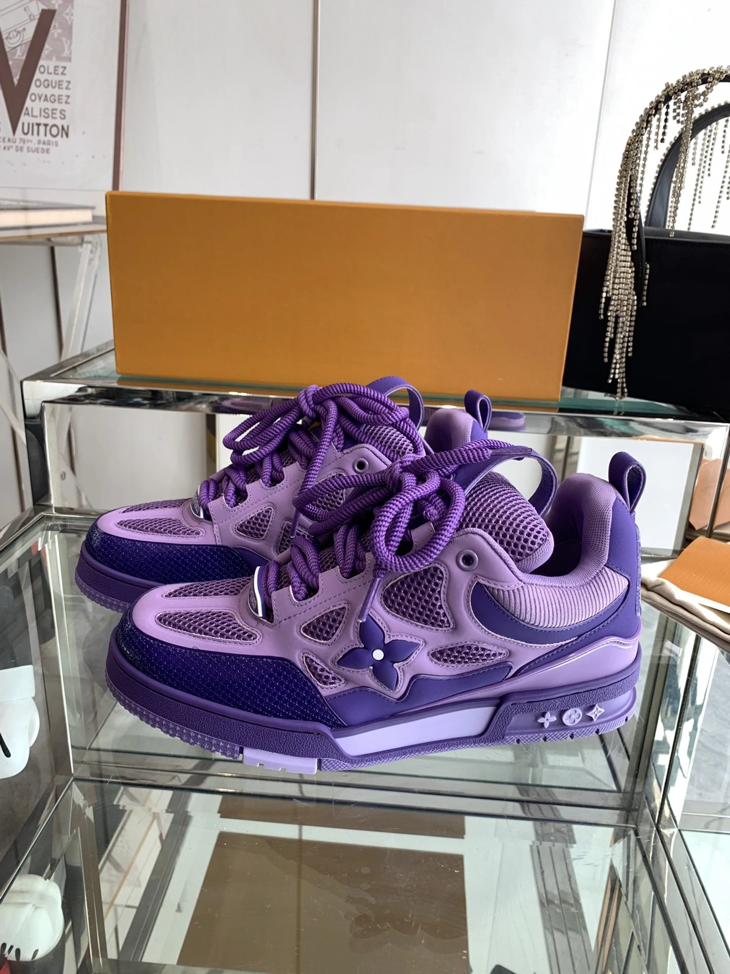 Louis Vuitton sneakers purple