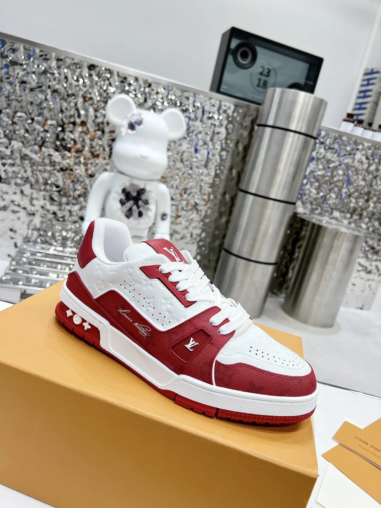 Louis Vuitton sneakers red