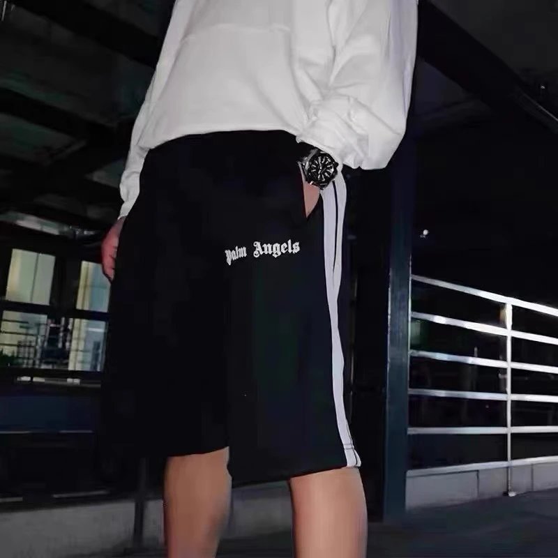 Palm Angels blue athletic shorts in sport-casual style - Image 12