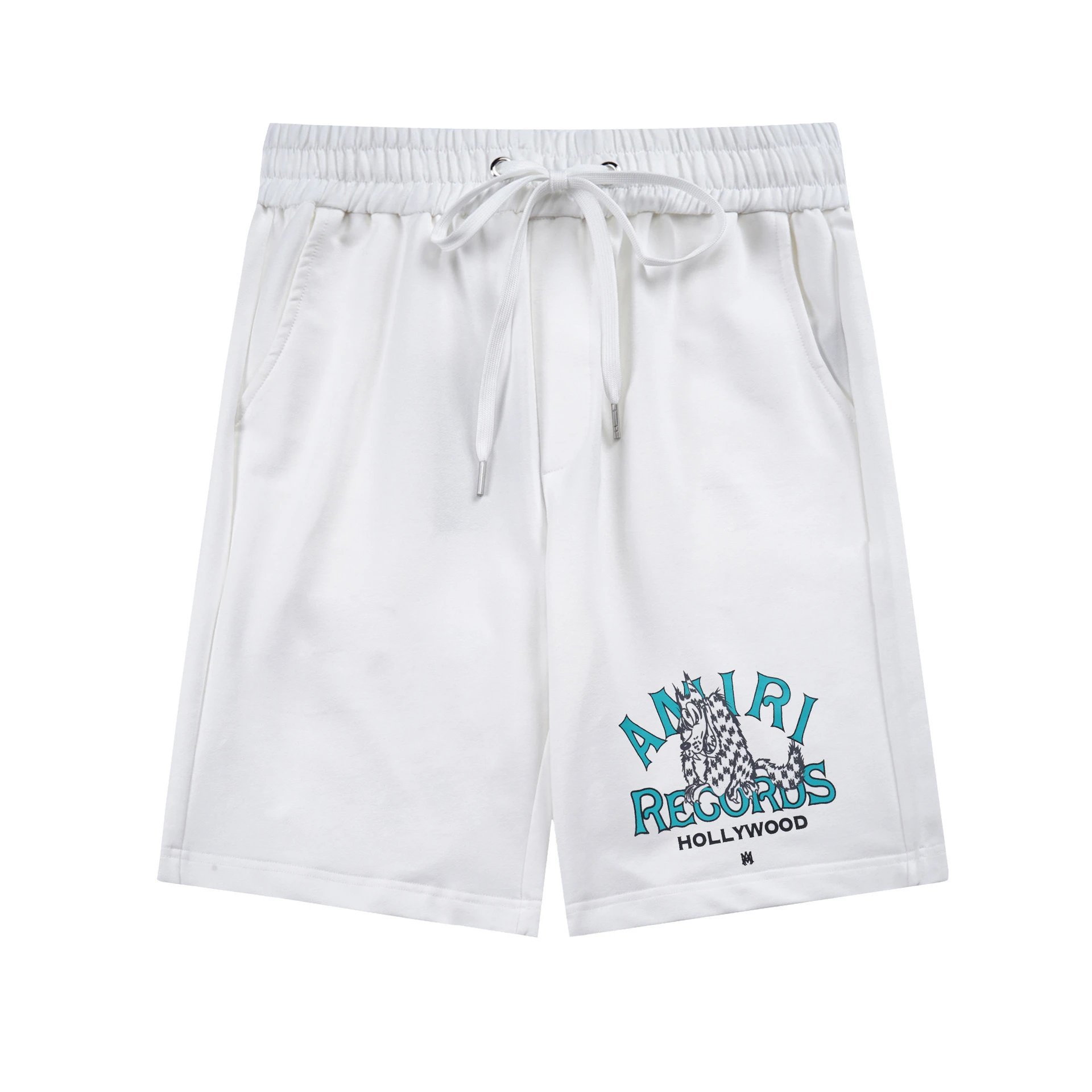 Palm Angels blue athletic shorts in sport-casual style - Image 9
