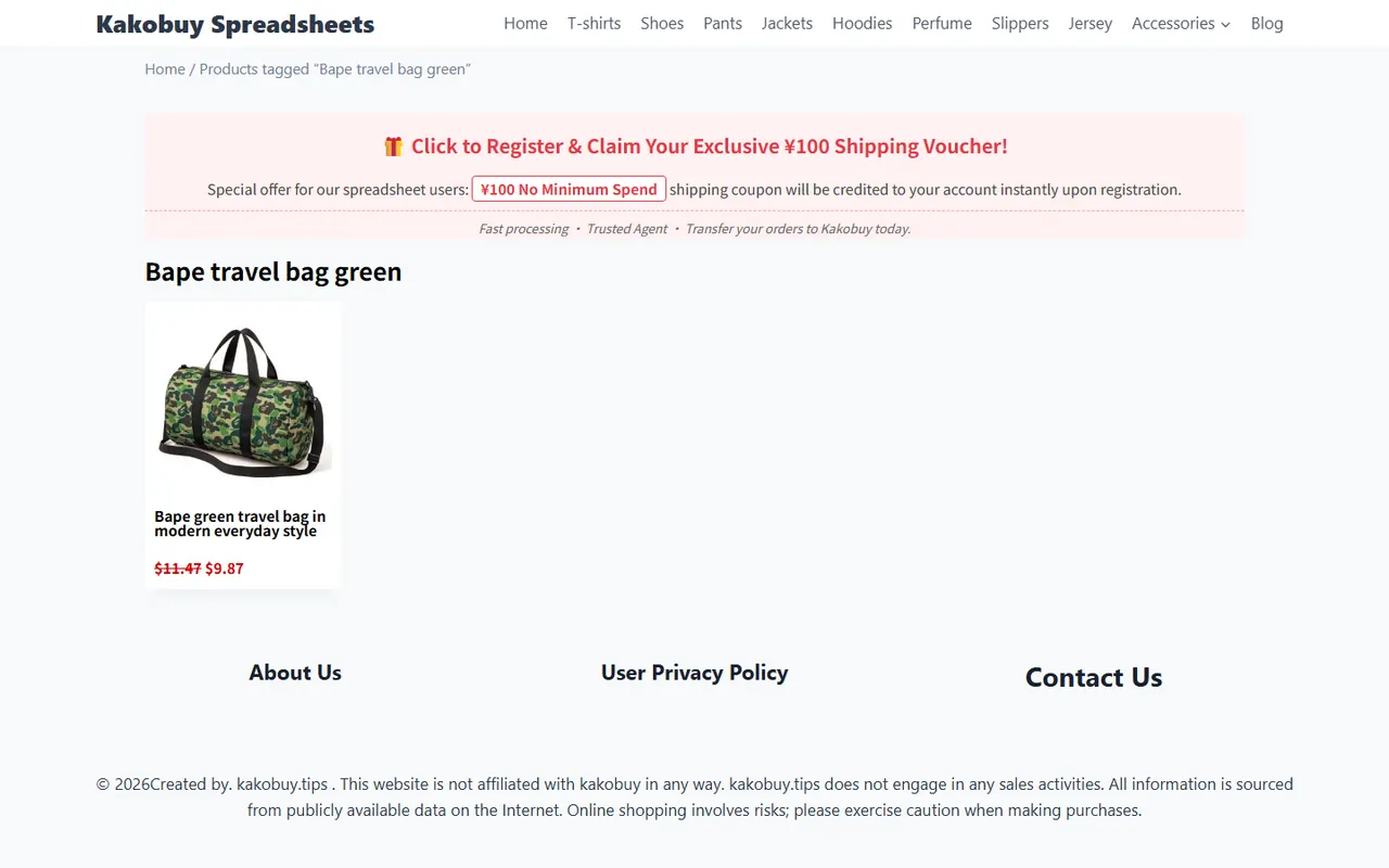 Kakobuy Travel Bag Search Updates featured image